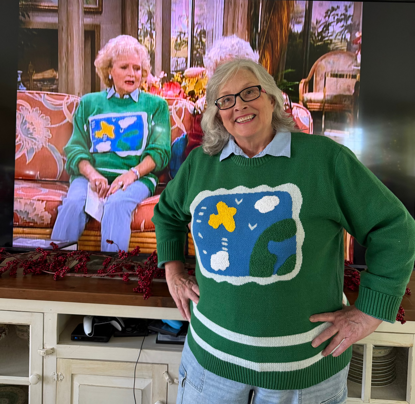 Golden Girls Rose Nylund’s Airplane Sweater